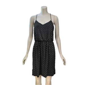 Ann Taylor Loft Black White Sleeveless Dress